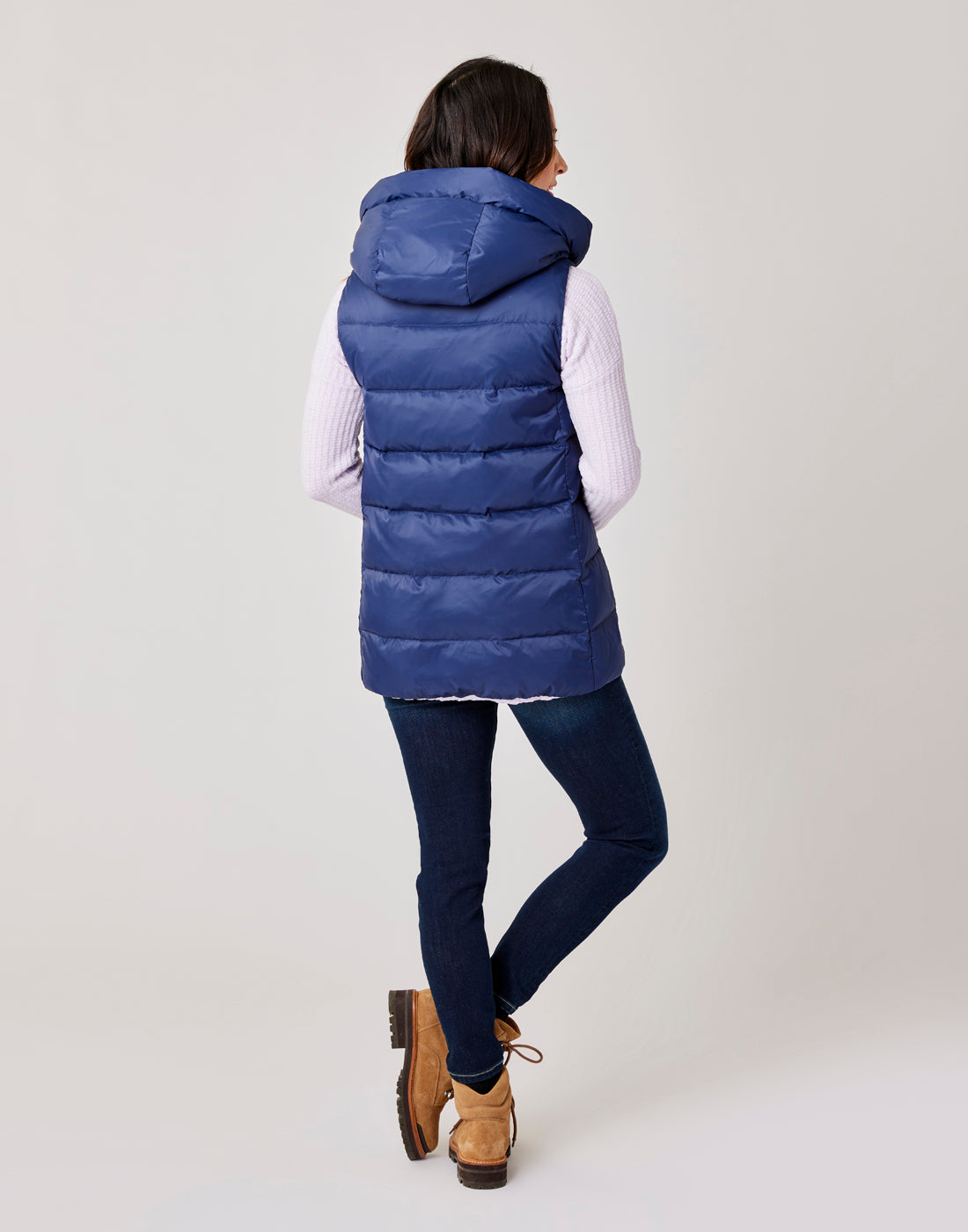 Davos Down Vest: Navy
