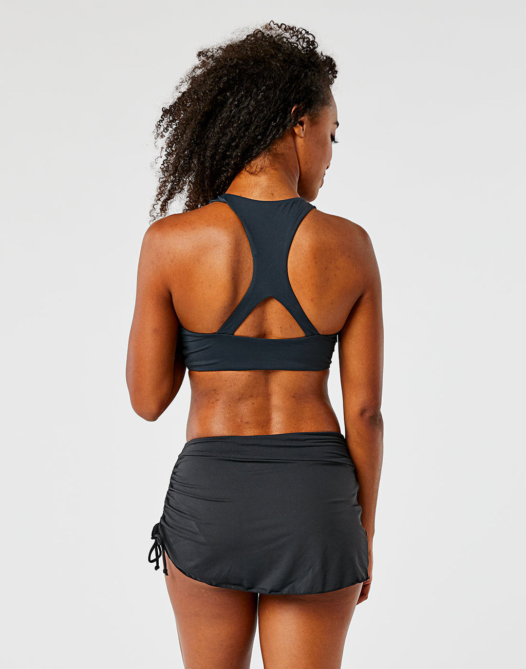 Hoku Swim Skirt : Black