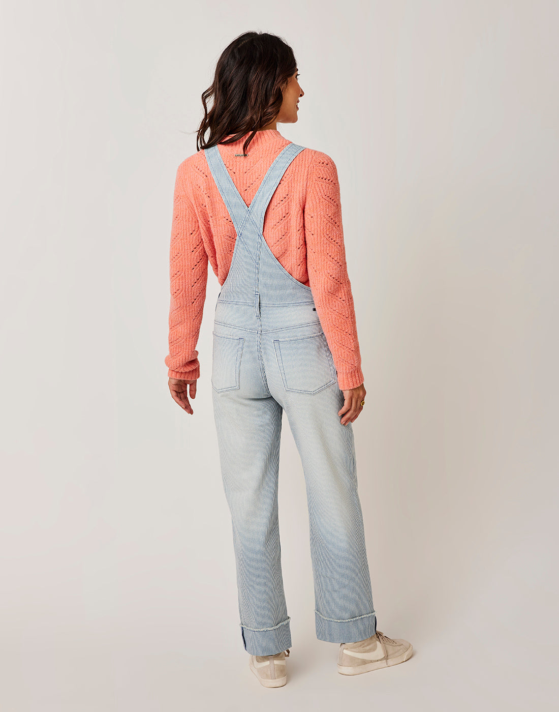 Jason Railroad Stripe Overall: Indigo Stripe