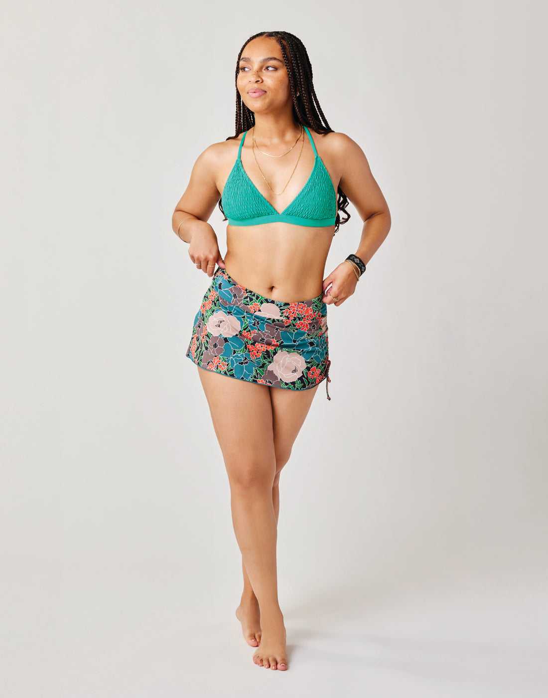 Hoku Swim Skirt: Jardin