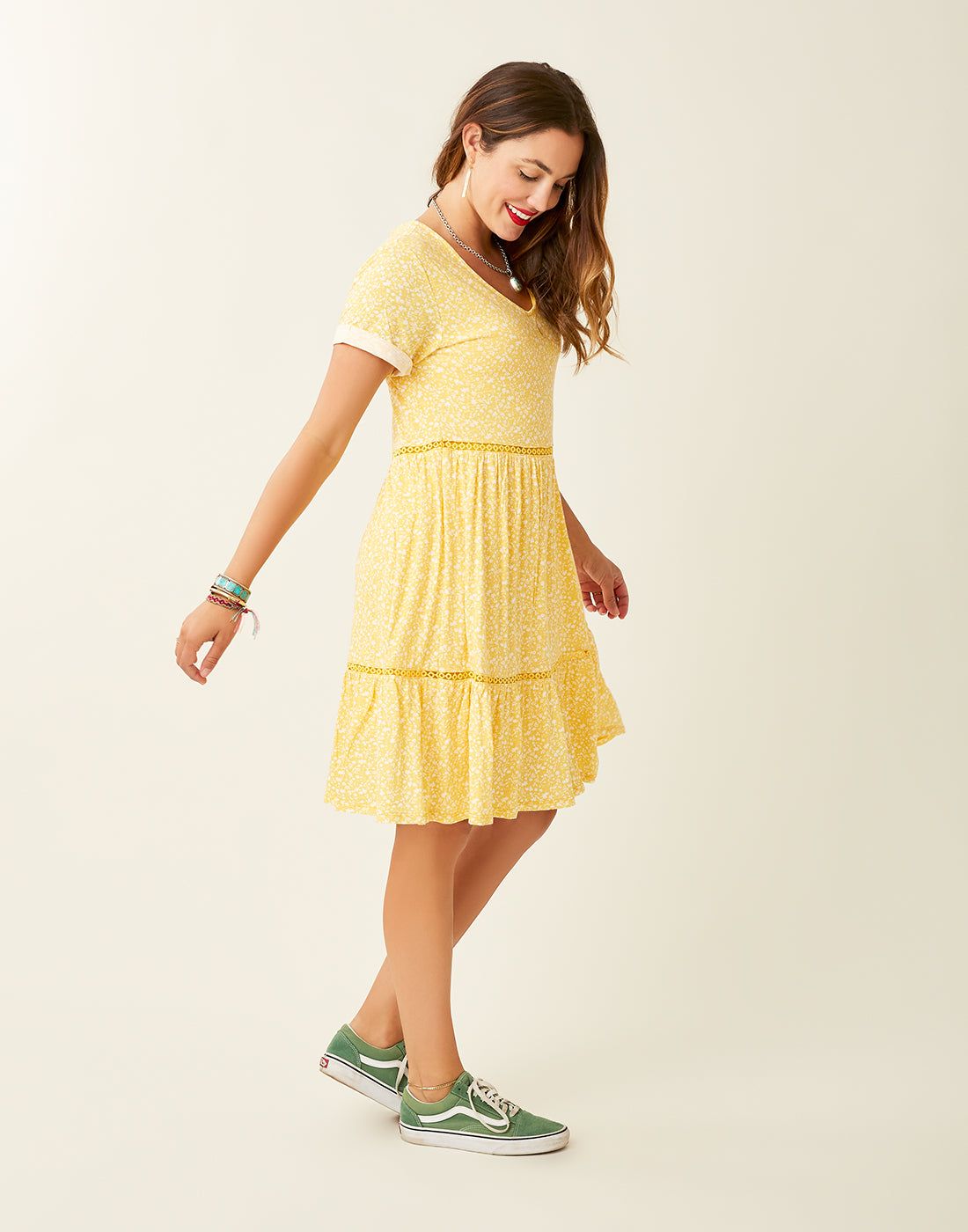 Gemma Dress: Yellow Kodiak