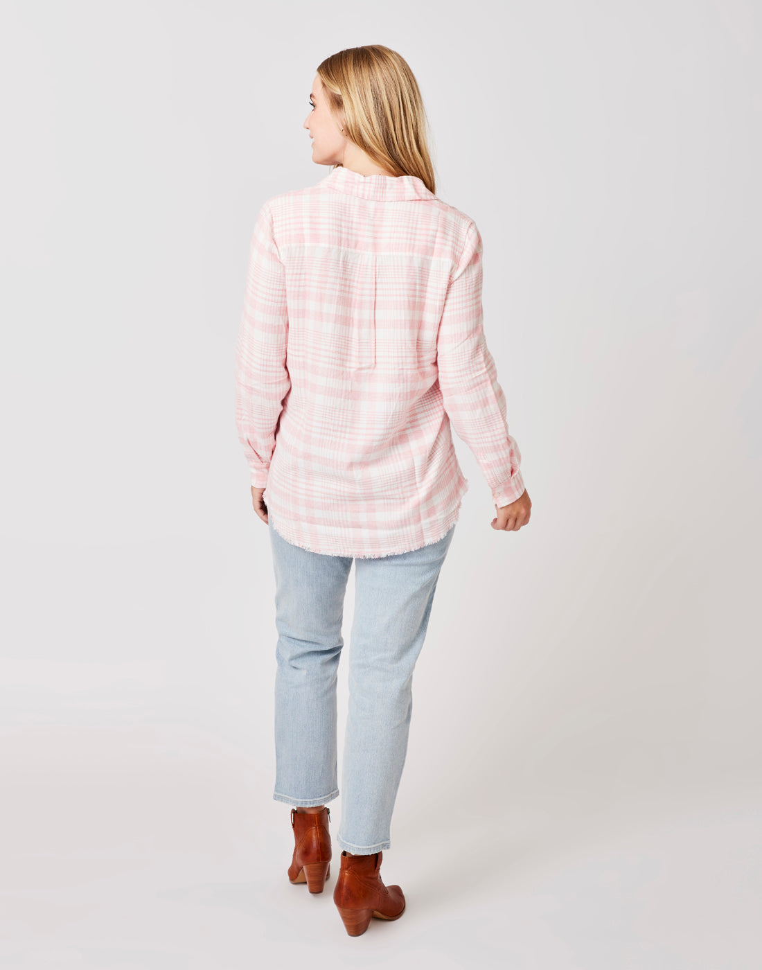 Sawyer Twill: Grapefruit Plaid