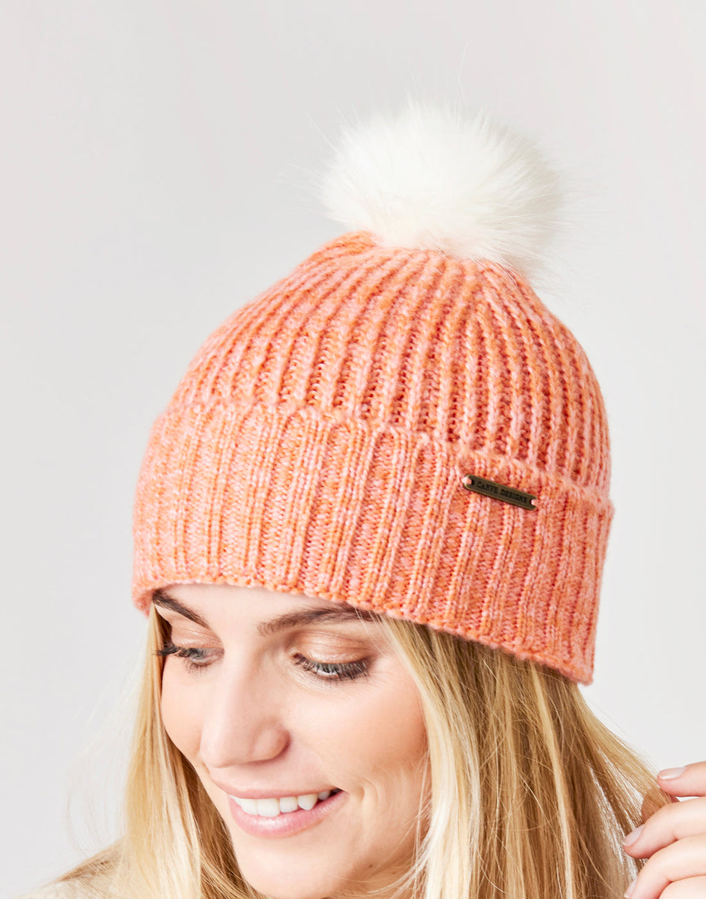 Lucy Beanie: Terracotta Heather