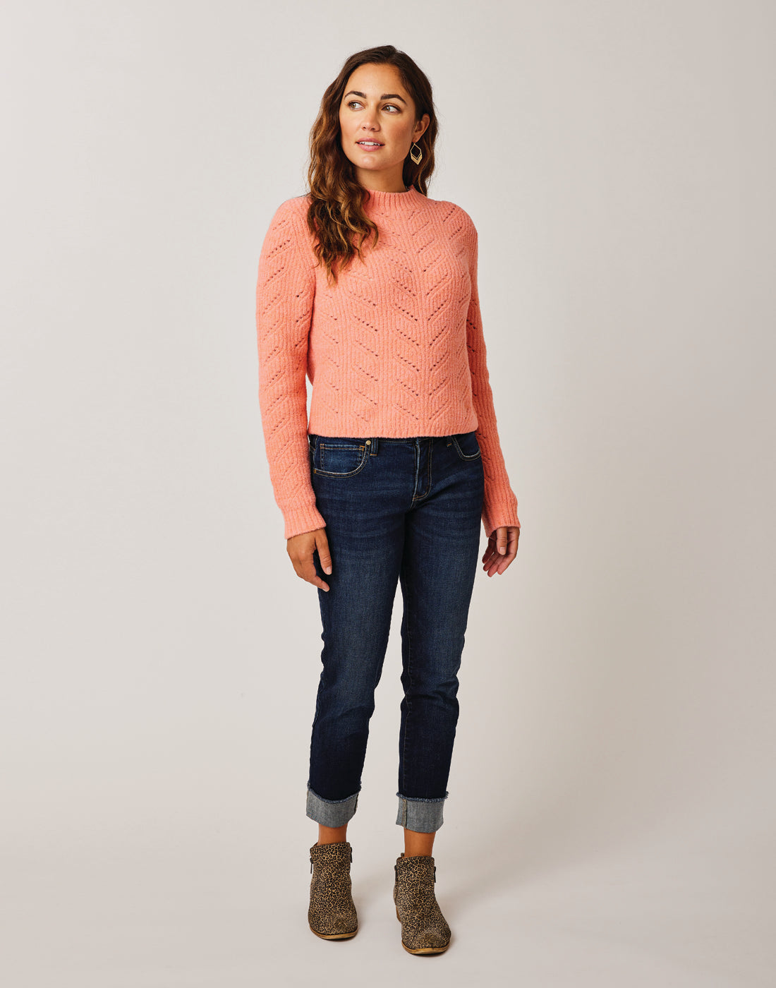 Monroe Sweater: Grapefruit Heather