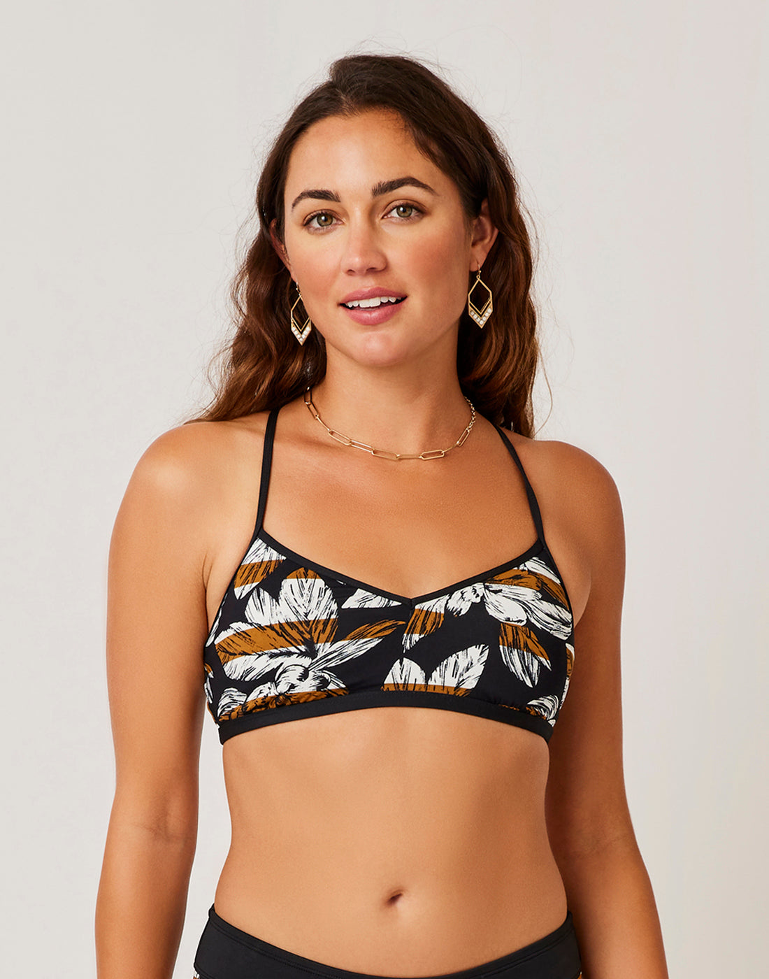 Stinson Top: Flora w. Black