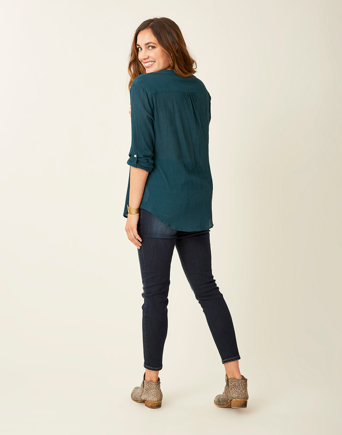 Dylan Gauze Tunic: Eden