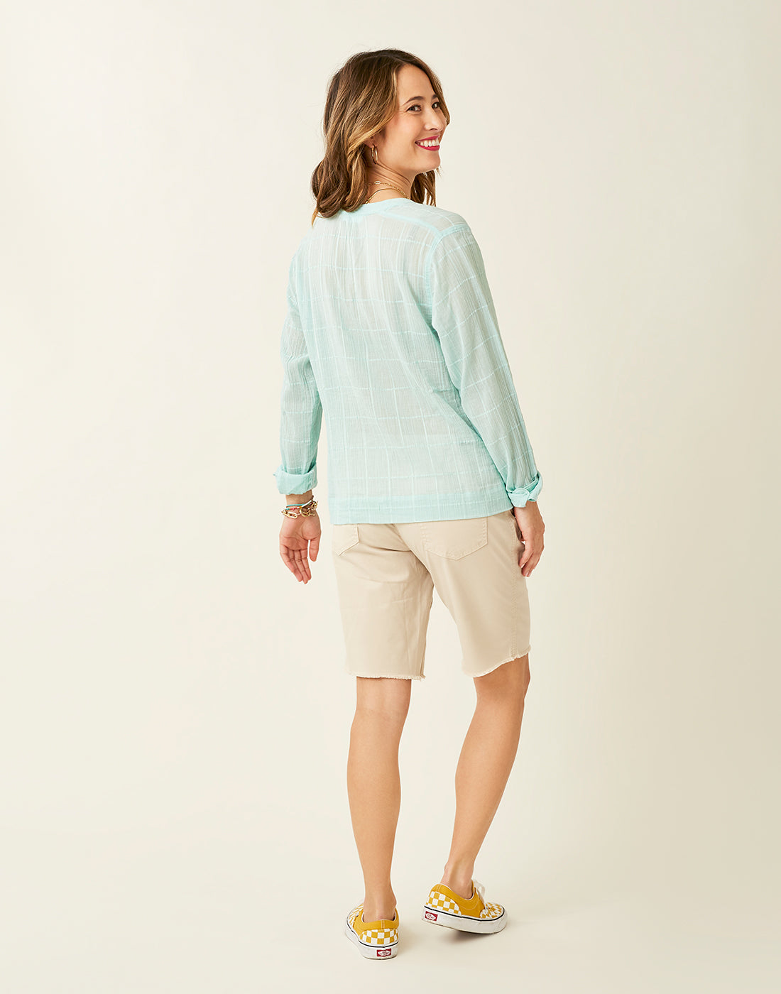 Davis Textured Top: Sea Glass