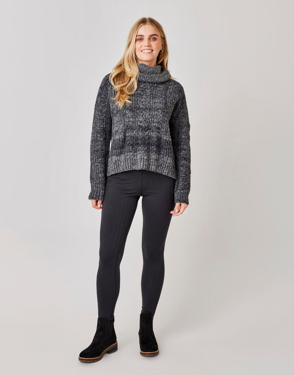 Field Sweater: Black Heather