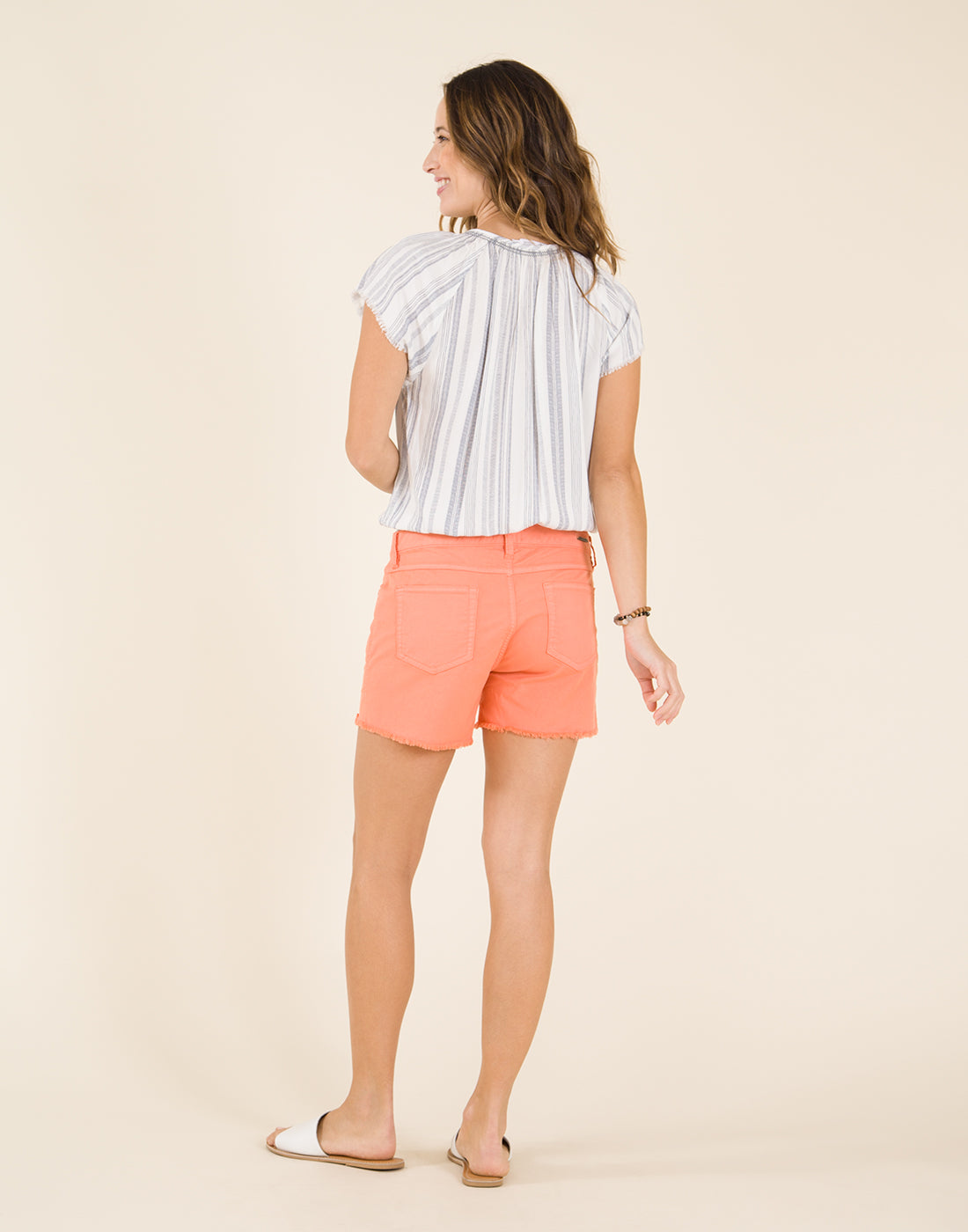 Oahu 4" Twill Short: Coral